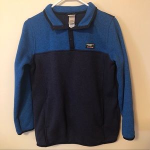 L.L.Bean Sweater Fleece Pullover Colorblock